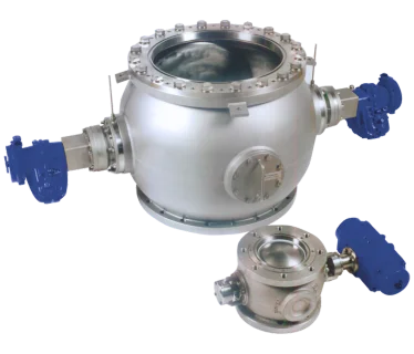 ISEM Ball Segment Valve for Conical Powder Mixers