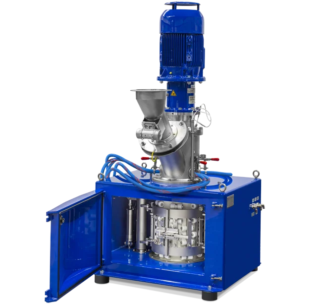 Flexomix mixer / agglomerator for processing nuclear materials
