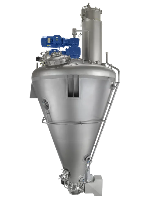 Vacuum drying at low temperature for heat-sensitive powders