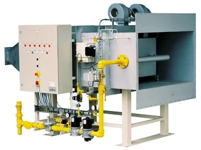 process air heater for a powder & bulk solids drying system