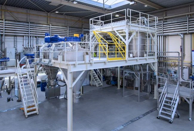 Pilot-scale powder processing equipment in the Hosokawa Micron Test Centre